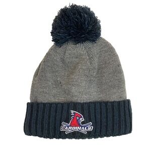 St. Louis Cardinals Baseball Beanie New Era Gray Blue Pom Pom Knit Embroidered